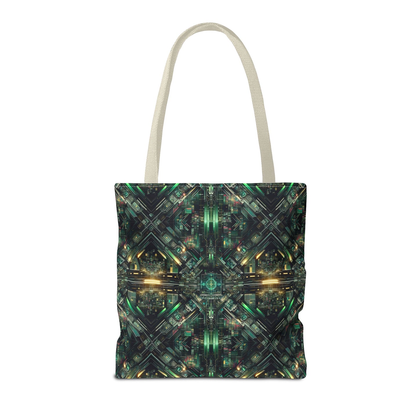 Tech Noir Graphics Tech-Inspired Streetwear Tote Bag - 8404 Design-56