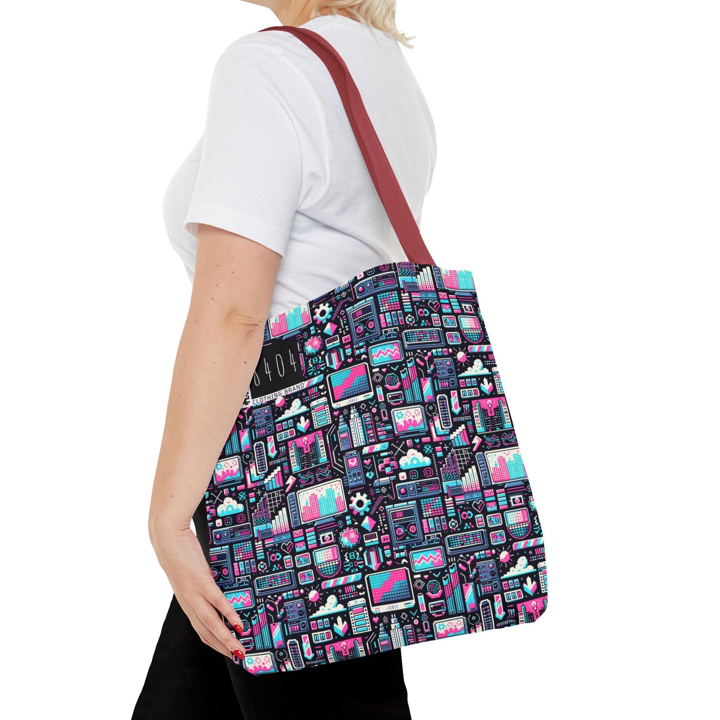 Digital Rebellion Youthful Streetwear with a Rebellious Digital Twist Tote Bag - 8404 Design-71