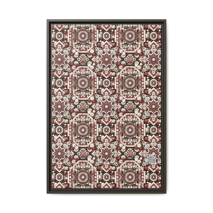 Neo Jomon Sculptural Aesthetics Artisanal Streetwear Matte Canvas, Framed (multi-Color) - 8404 Design-55 A