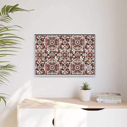 Neo Jomon Sculptural Aesthetics Artisanal Streetwear Matte Canvas, Framed (multi-Color) - 8404 Design-55 A