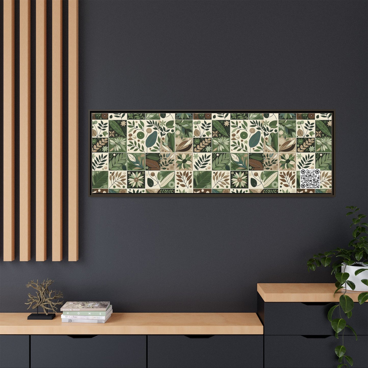 Streetwear Sustainability Environmentally Conscious Streetwear with a Natural Aesthetic Matte Canvas, Framed (multi-color) - 8404 Design-57 B