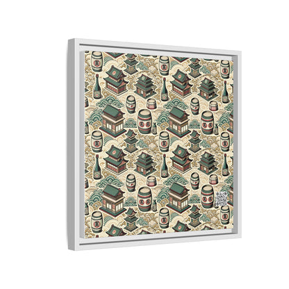 Cultural Artisanal Fusion Contemporary Cultural Elegance Matte Canvas, Framed (multi-Color) - 8404 Design-68 B