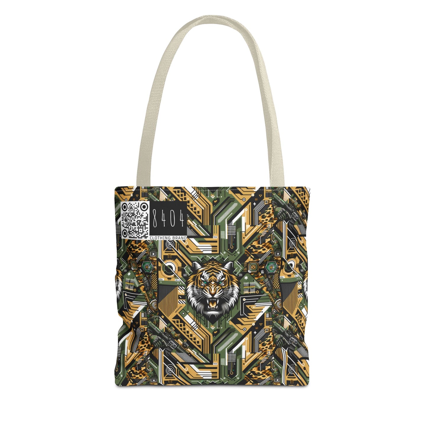 Neo-Camo Fusion Tech-Forward Streetwear Tote Bag - 8404 Design-58