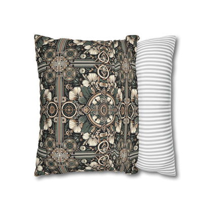 Cyber Garden Party Tech Garden Extravaganza Spun Polyester Square Pillowcase - 8404 Design-66