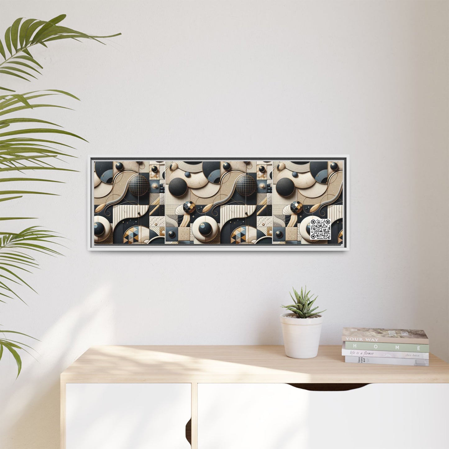 Tech-forward Luxe Streetwear Tech Luxe Fusion Matte Canvas, Framed (multi-color) - 8404 Design-71 B