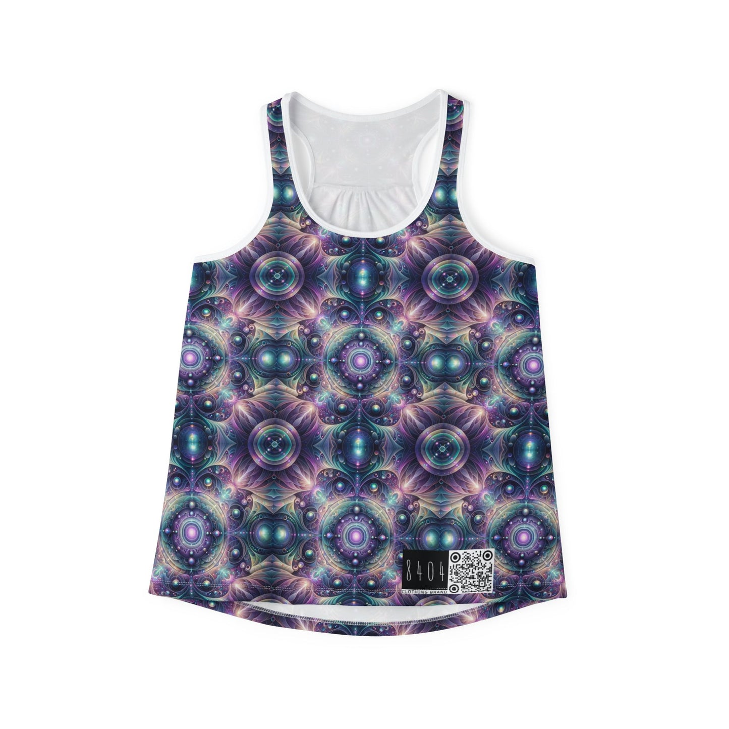 Iridescent Tech Fusion Tech-Forward Streetwear Women's Tank Top - 8404 Design-61