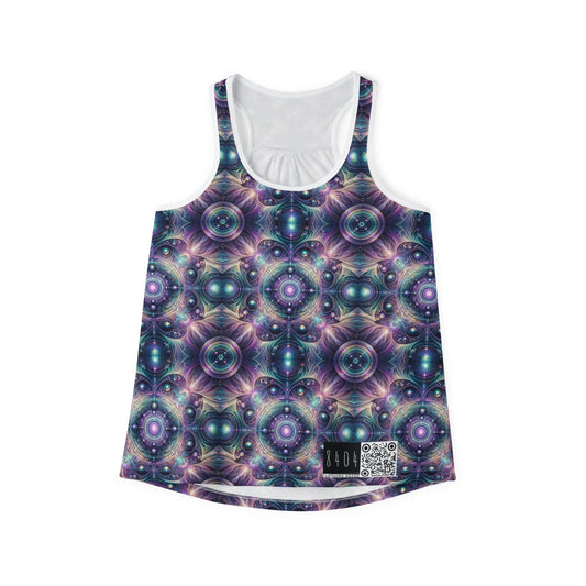 Iridescent Tech Fusion Tech-Forward Streetwear Women's Tank Top - 8404 Design-61