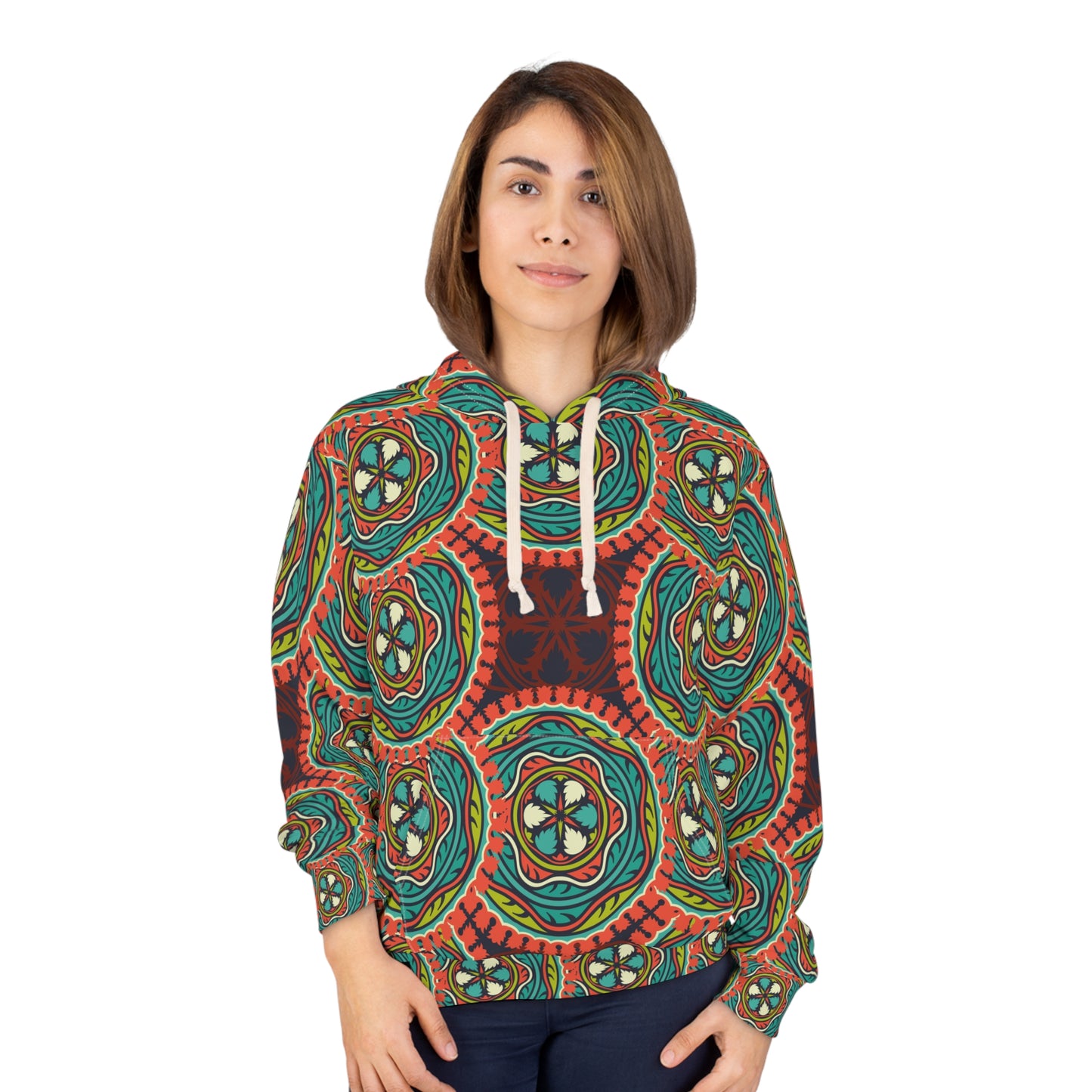 8404's Unisex Adult "Medallions" Fashion Pullover Hoodie