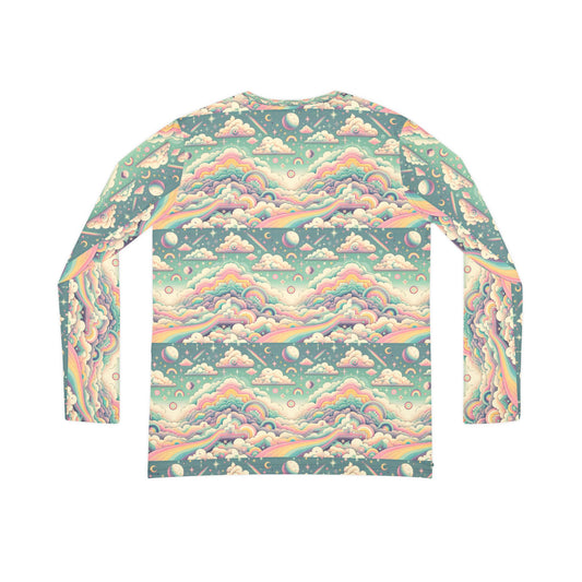 Digital Dreamland Whimsical and Nostalgic Streetwear With a Digital Twist Women's Long Sleeve V-Neck Shirt - 8404 Design-65