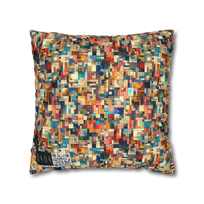 Digital Artistic Expression Artistic Streetwear Spun Polyester Square Pillowcase - 8404 Design-46