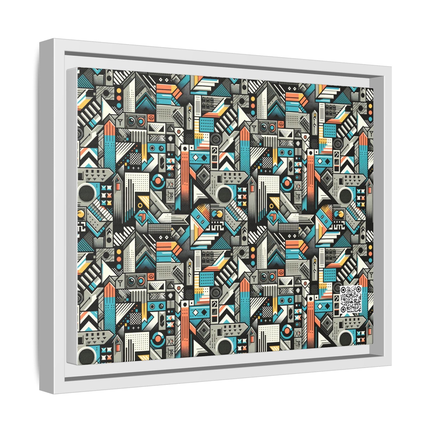 Digital Street Art Urban Street Style Matte Canvas, Framed (multi-color) - 8404 Design-81 A