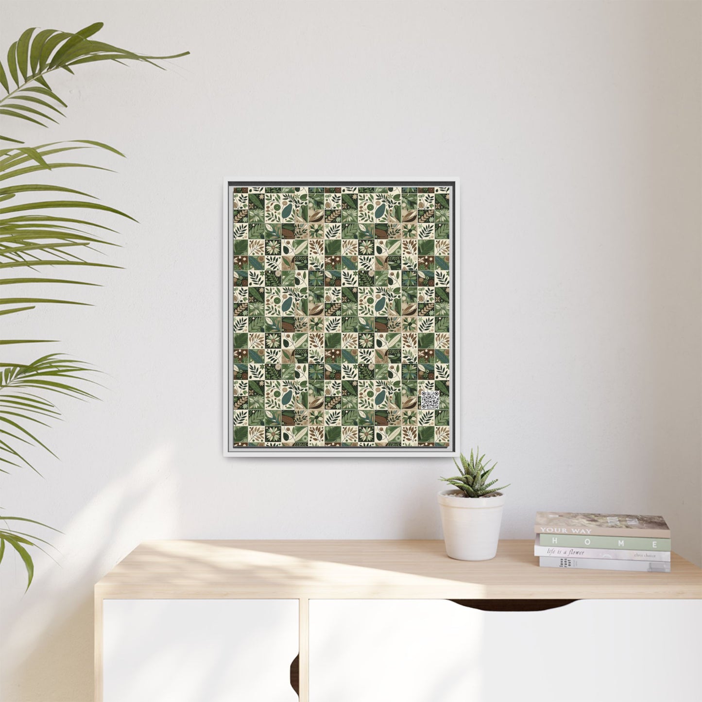 Streetwear Sustainability Environmentally Conscious Streetwear with a Natural Aesthetic Matte Canvas, Framed (multi-color) - 8404 Design-57 B