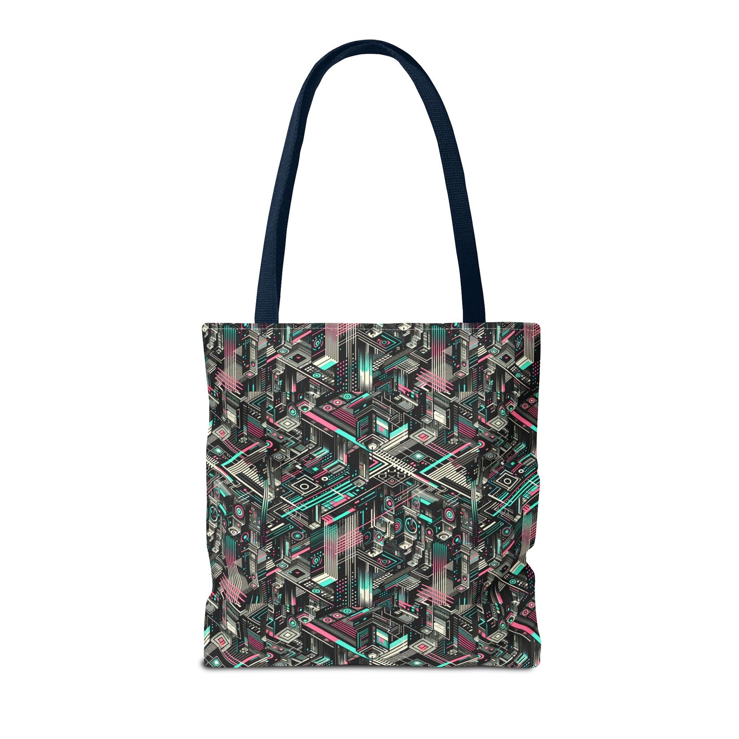 Digital Dreamland Tech-Inspired Streetwear Tote Bag - 8404 Design-51