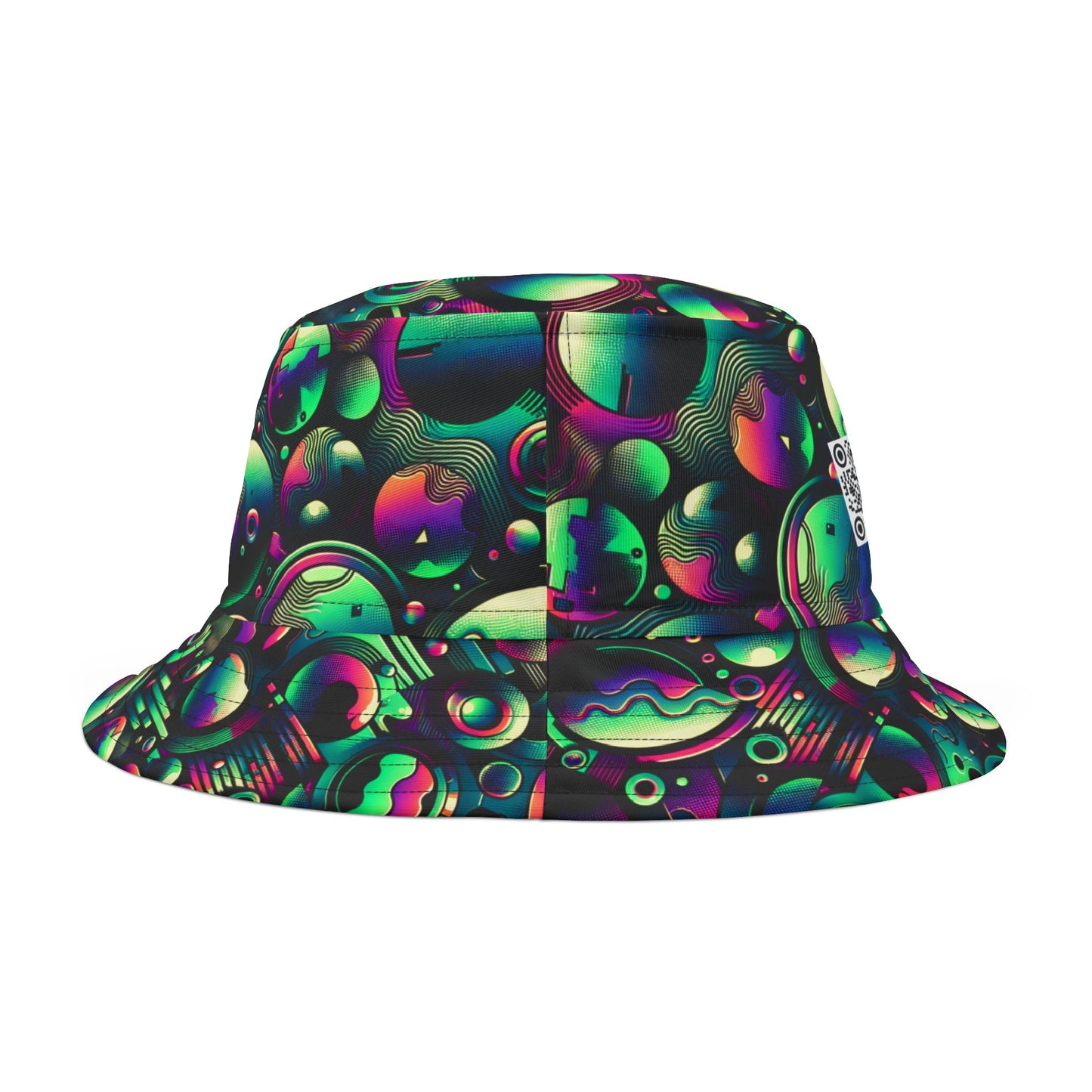 Tech-Tonal Graphics Tech-Forward Streetwear Bucket Hat - 8404 Design-56