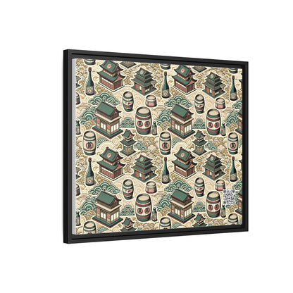 Cultural Artisanal Fusion Contemporary Cultural Elegance Matte Canvas, Framed (multi-Color) - 8404 Design-68 B