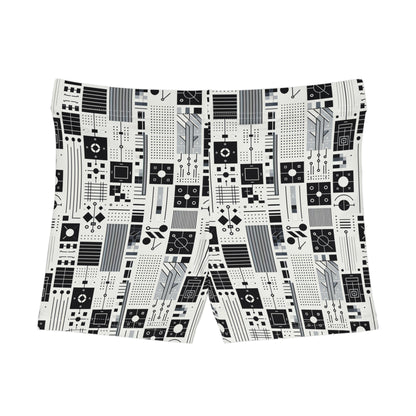 Digital Minimalism Minimalist Tech Women's Shorts - 8404 Design-54