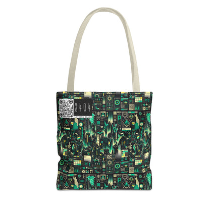 Digital Dystopia Tech Noir Tote Bag - 8404 Design-63