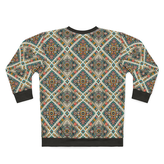 Cultural Fusion Tech Blend of Cultural Heritage With Tech-Inspired Elements Sweatshirt - 8404 Design-64
