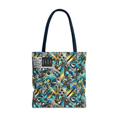 Tech Art Fusion Tech-Forward Streetwear Tote Bag - 8404 Design-50