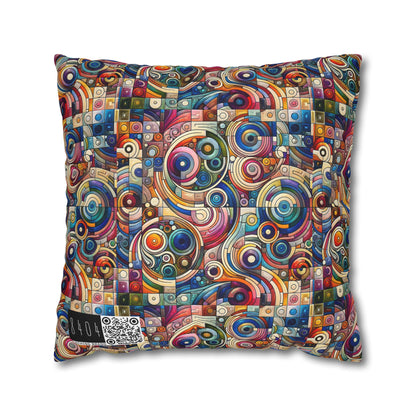 Digital Artistic Expression Artistic Streetwear Spun Polyester Square Pillowcase - 8404 Design-49