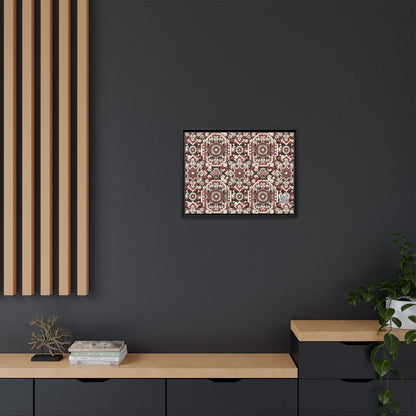 Neo Jomon Sculptural Aesthetics Artisanal Streetwear Matte Canvas, Framed (multi-Color) - 8404 Design-55 A