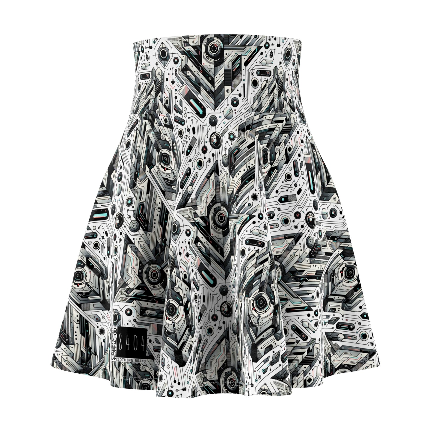 Tech-Infused Streetwear Tech-Forward Minimalism Women's Skater Skirt - 8404 Design-51