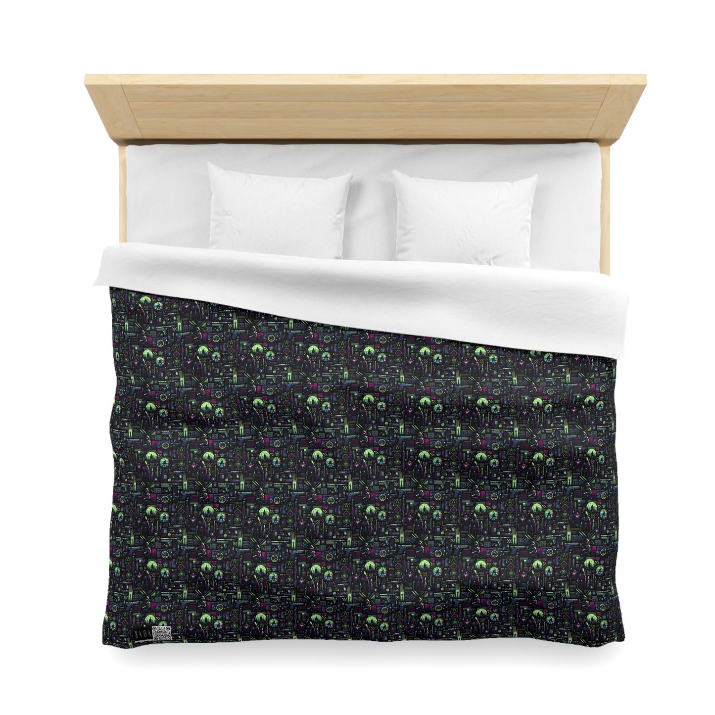 Tech Noir Futuristic Cyberpunk Microfiber Duvet Cover - 8404 Design-63
