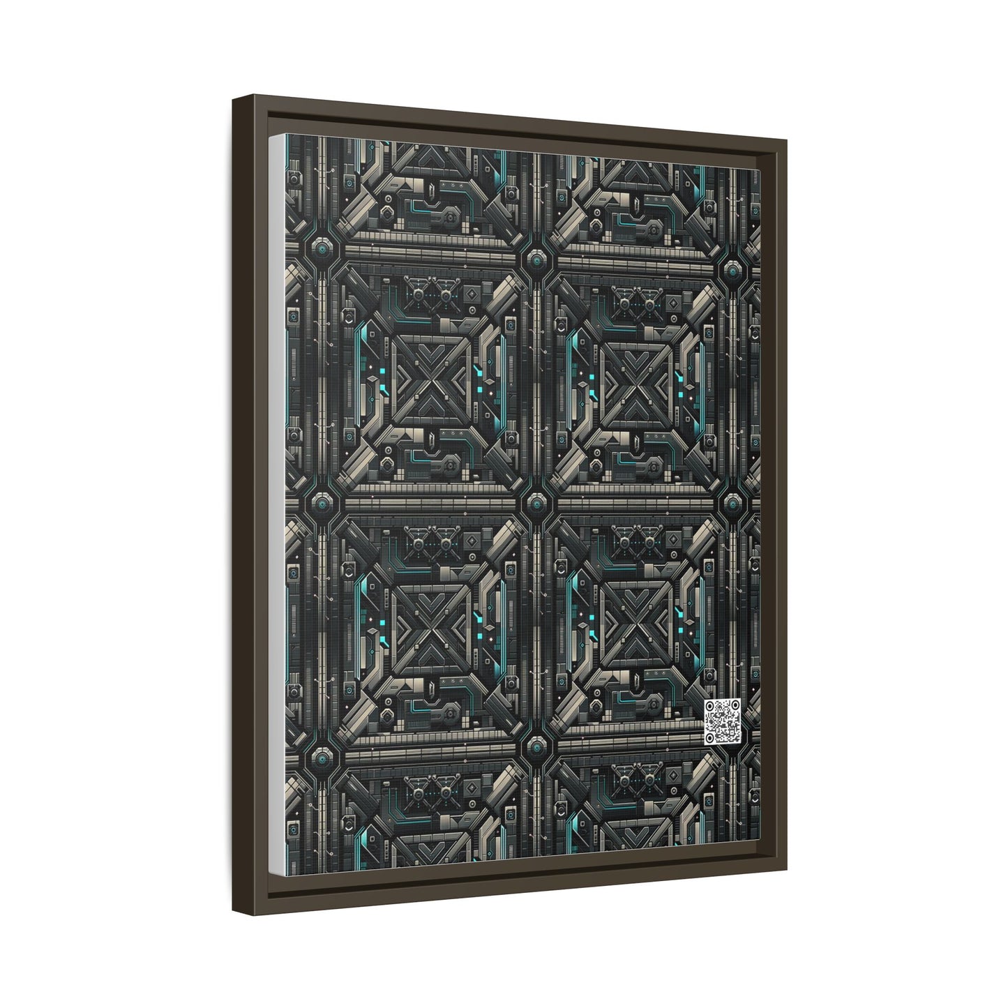 Tech Noir Futuristic Tech Aesthetic with a Dark Twist Matte Canvas, Framed (multi-color) - 8404 Design-59 A