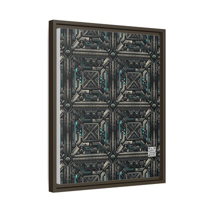 Tech Noir Futuristic Tech Aesthetic with a Dark Twist Matte Canvas, Framed (multi-color) - 8404 Design-59 A