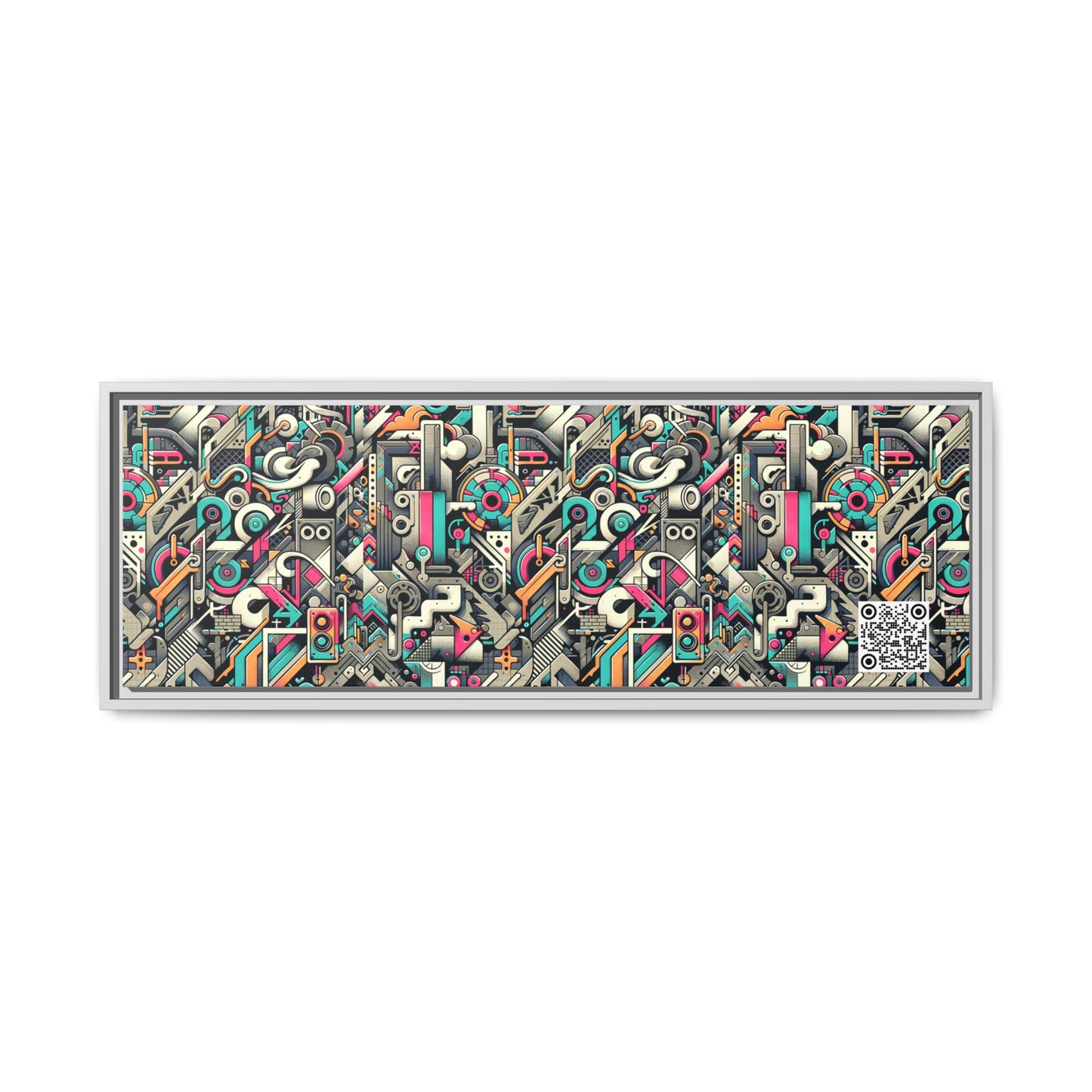 Digital Street Art Urban Street Style Matte Canvas, Framed (multi-color) - 8404 Design-74 B
