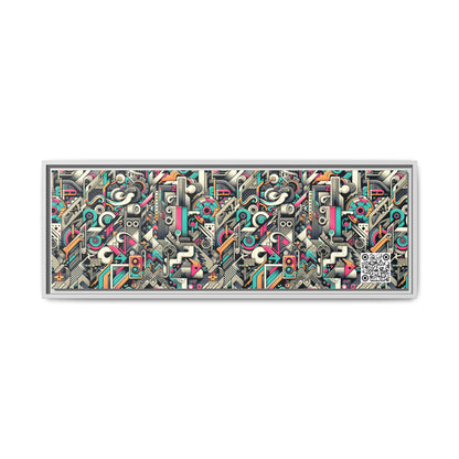 Digital Street Art Urban Street Style Matte Canvas, Framed (multi-color) - 8404 Design-74 B