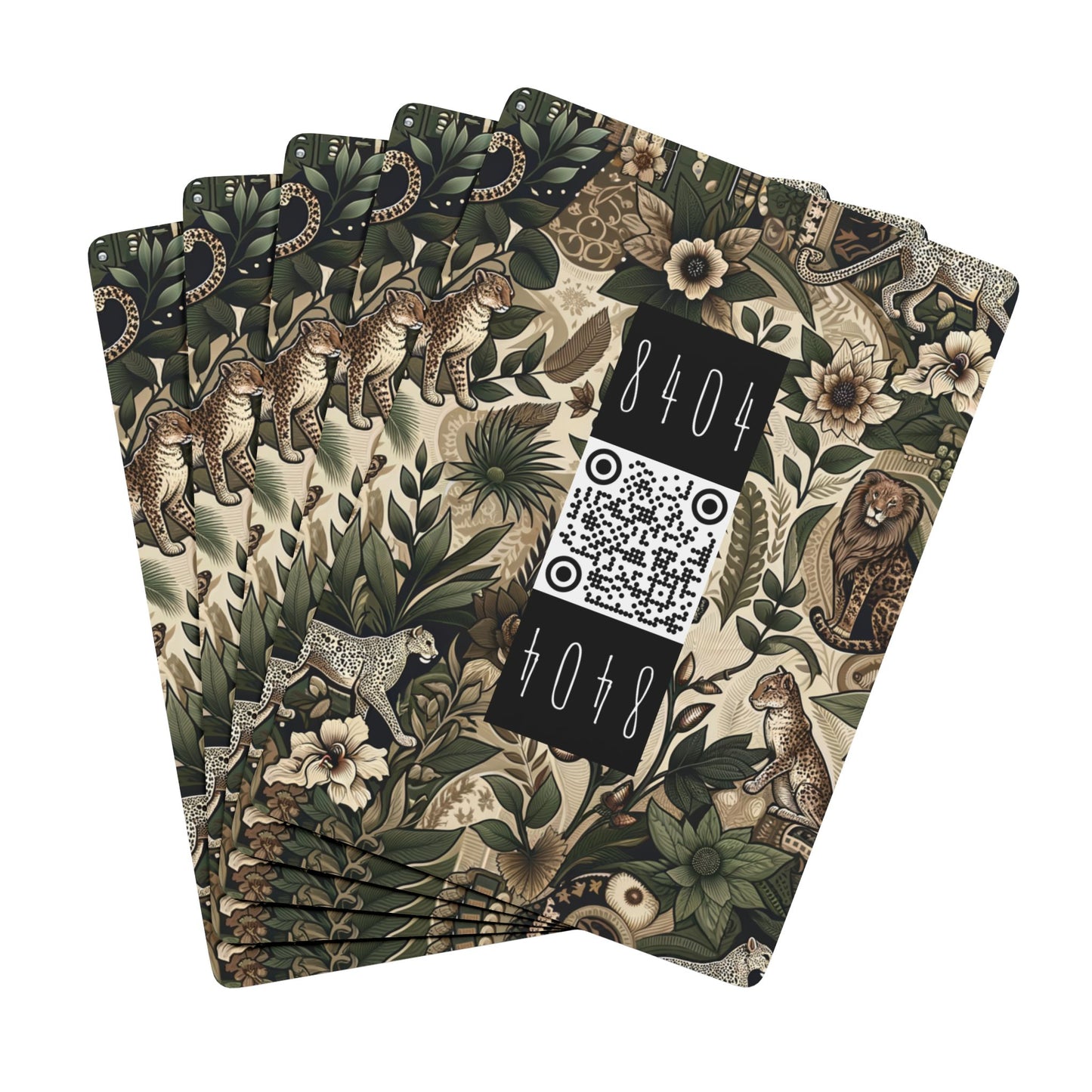 Streetwear Safari Urban Jungle Explorer Poker Playing Cards - 8404 Design-62 B
