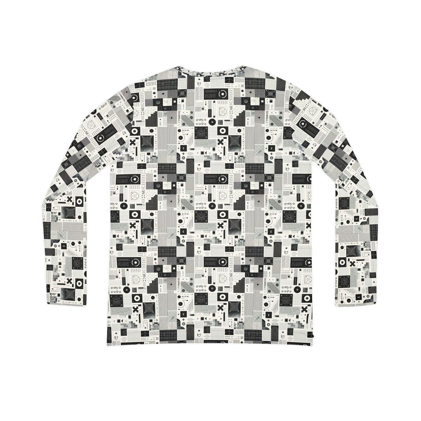 Digital Minimalism Minimalist Tech Women's Long Sleeve V-Neck Shirt - 8404 Design-50