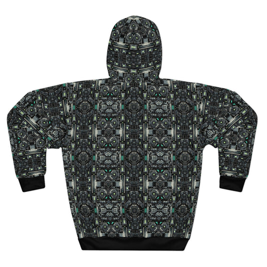 Tech Noir Tech-Forward Minimalism Pullover Hoodie - 8404 Design-52