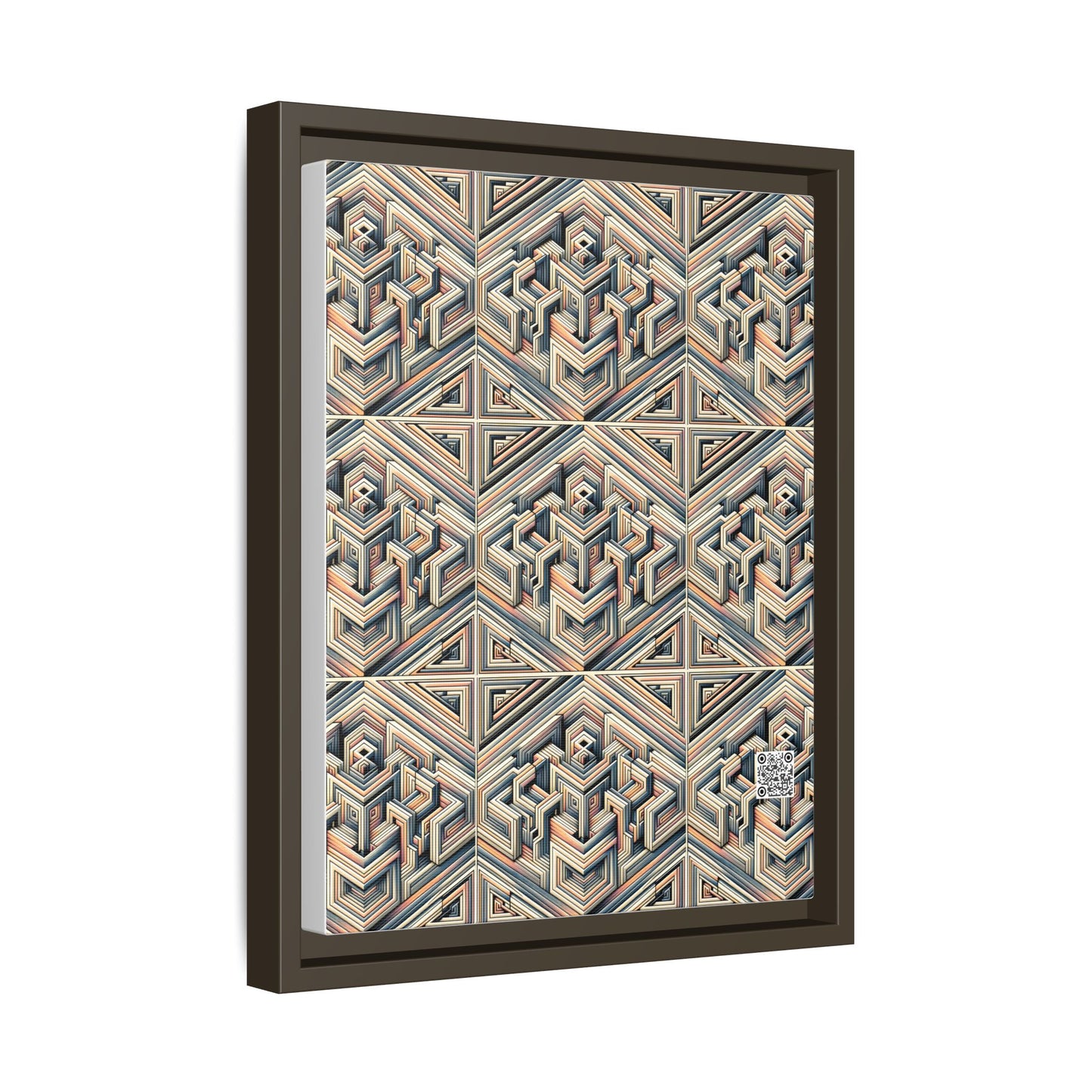 Tech Illusion Graphics Futuristic Artistry Matte Canvas, Framed (multi-color) - 8404 Design-52 A