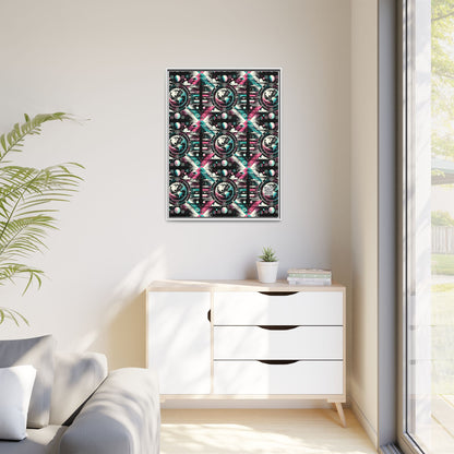 Digital Artistry Digital-native Streetwear Matte Canvas, Framed (multi-color) - 8404 Design-62 A