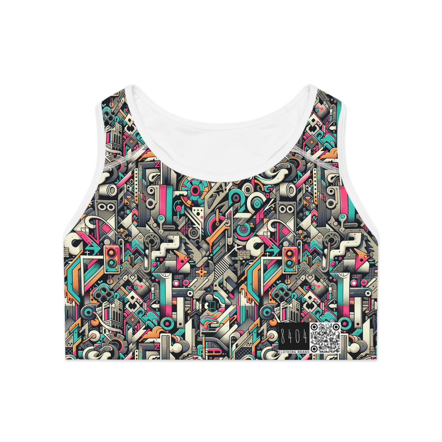 Digital Street Art Urban Street Style Sports Bra - 8404 Design-74