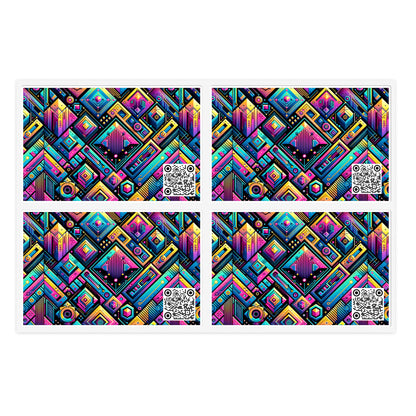 Tech-Inspired Graphics Cyberpunk Cool Sticker Sheets - 8404 Design-46