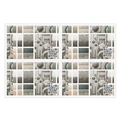 Tech Utility Chic Tech-Forward Minimalist Sticker Sheets - 8404 Design-59