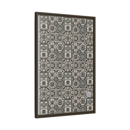 Cyber Garden Party Tech Garden Extravaganza Matte Canvas, Framed (multi-Color) - 8404 Design-45 A