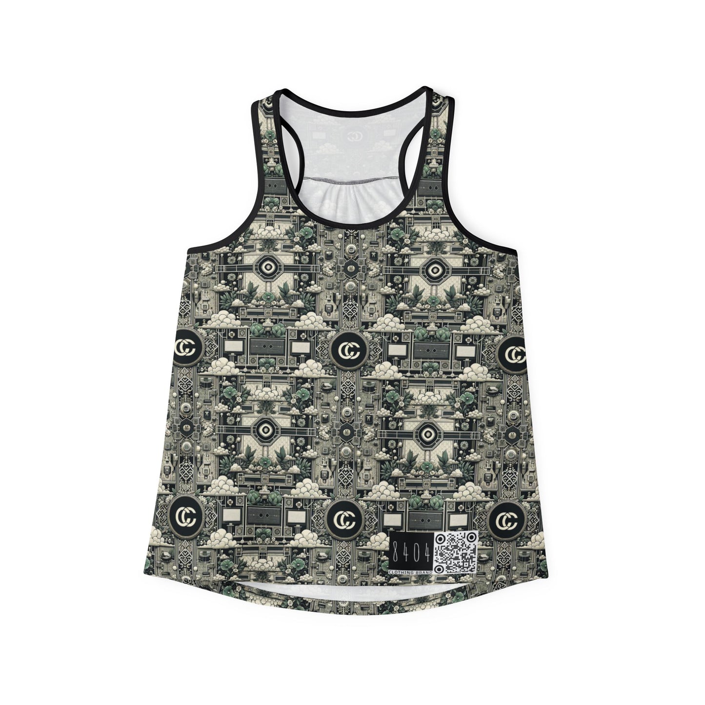 Cyber Garden Party Tech Garden Extravaganza Women's Tank Top - 8404 Design-54