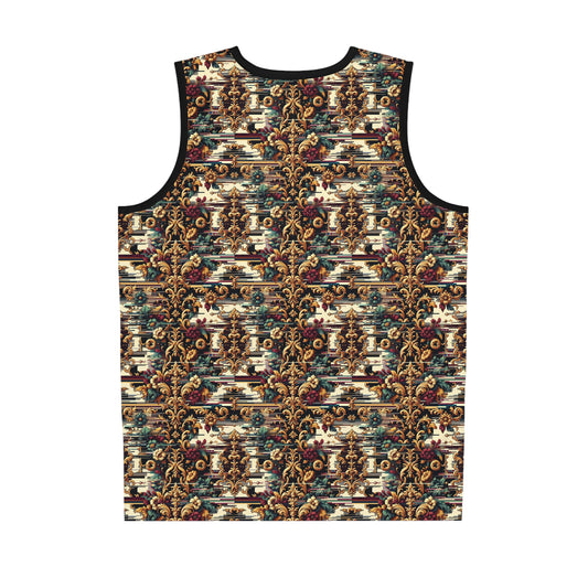 Digital Renaissance Modern Baroque Fusion Basketball Jersey - 8404 Design-63
