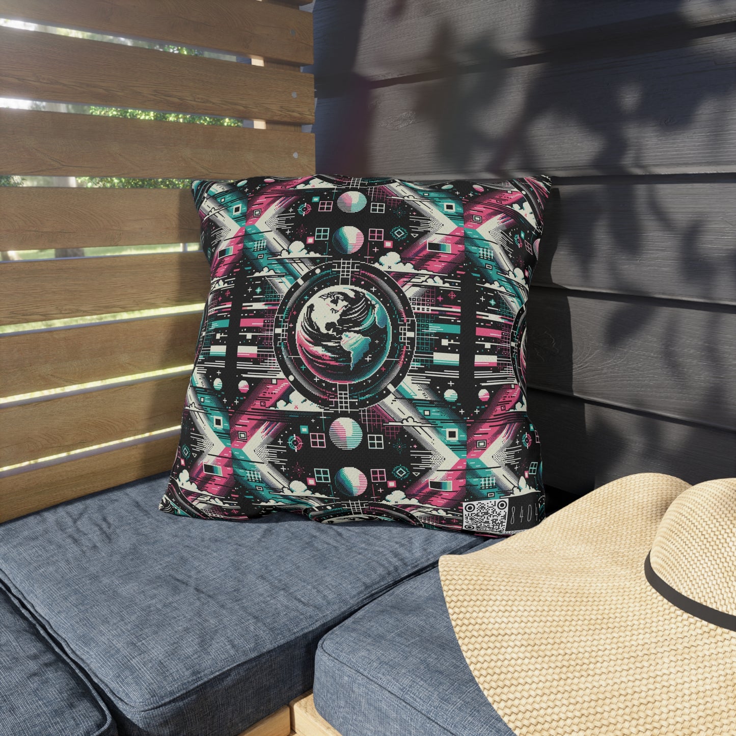 Digital Artistry Digital-native Streetwear Outdoor Pillow - 8404 Design-62
