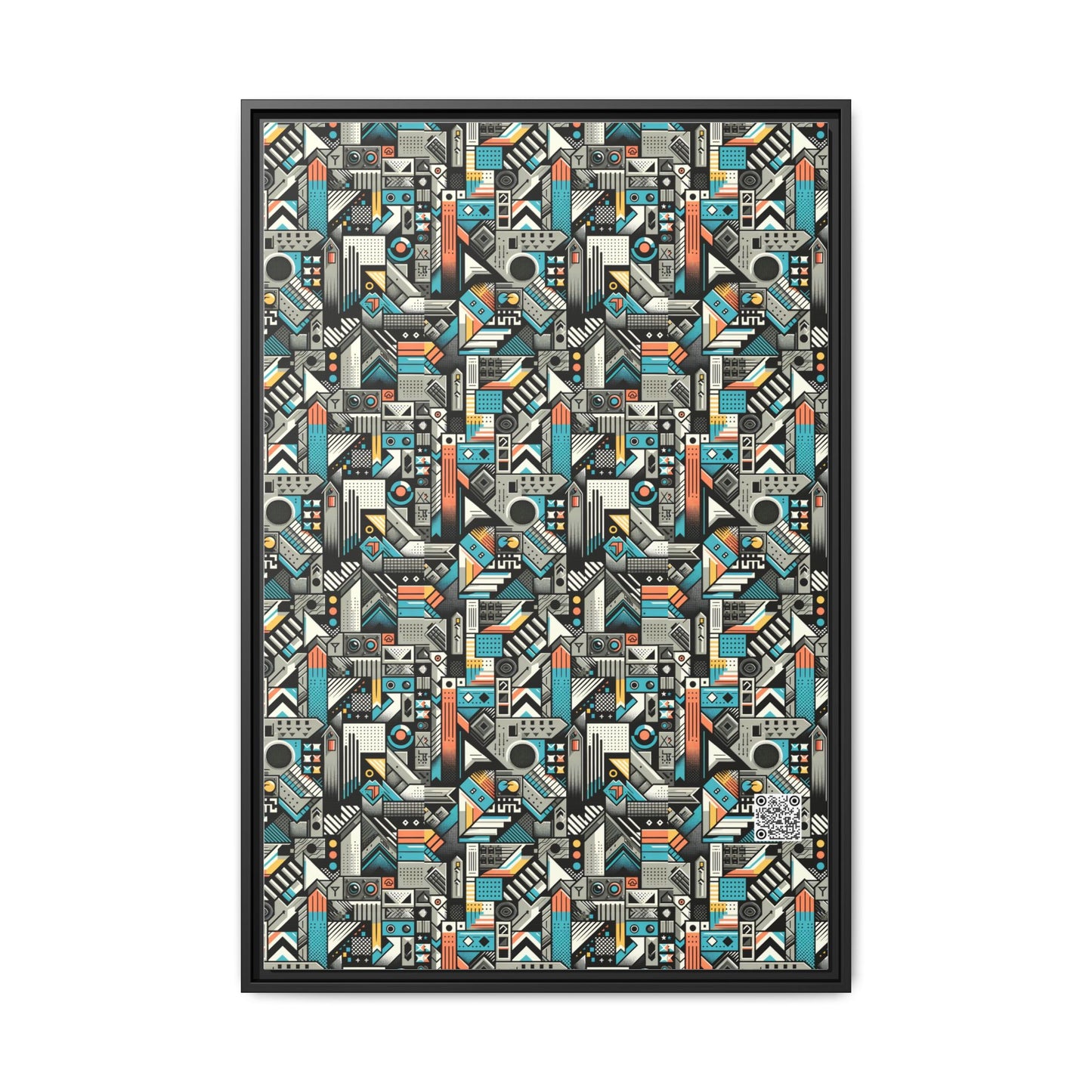 Digital Street Art Urban Street Style Matte Canvas, Framed (multi-color) - 8404 Design-81 A