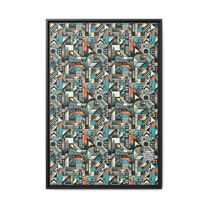 Digital Street Art Urban Street Style Matte Canvas, Framed (multi-color) - 8404 Design-81 A