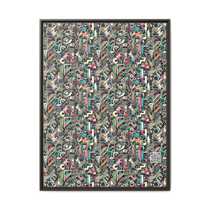 Digital Street Art Urban Street Style Matte Canvas, Framed (multi-color) - 8404 Design-74 A