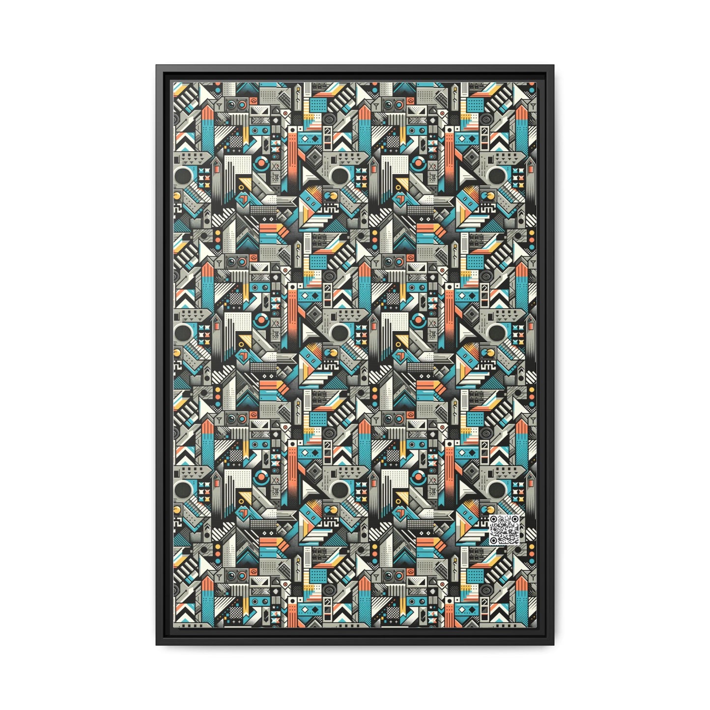 Digital Street Art Urban Street Style Matte Canvas, Framed (multi-color) - 8404 Design-81 A