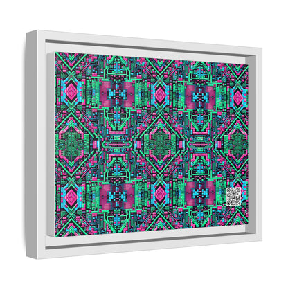 Digital Glitch Vibes Tech-Inspired Streetwear Matte Canvas, Framed (multi-Color) - 8404 Design-71 A
