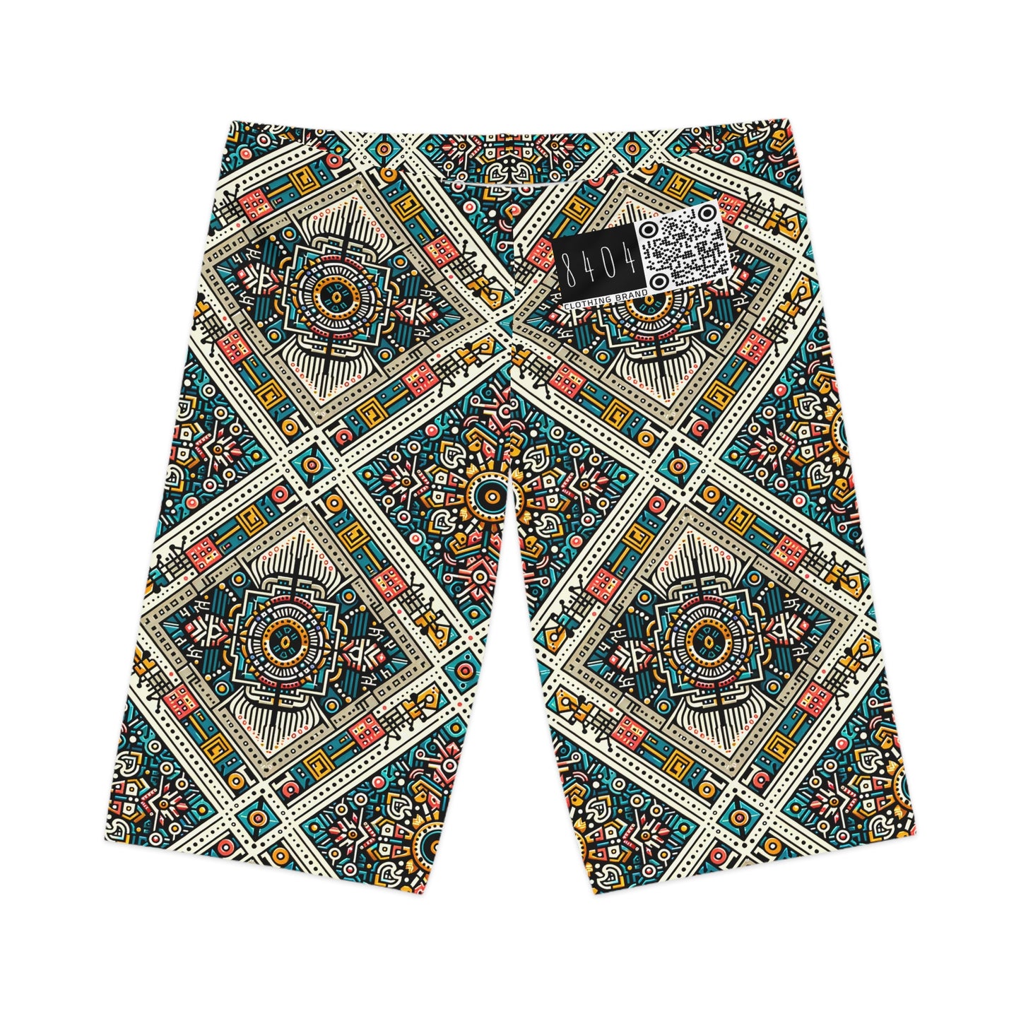 Cultural Fusion Tech Blend of Cultural Heritage With Tech-Inspired Elements Women's Bike Shorts - 8404 Design-64