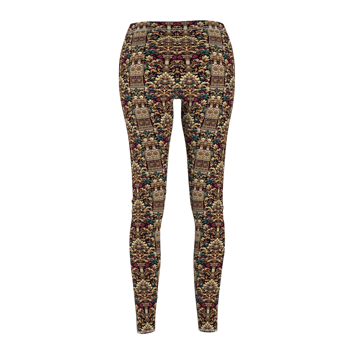 Digital Renaissance Modern Baroque Fusion Women's Cut & Sew Casual Leggings - 8404 Design-57